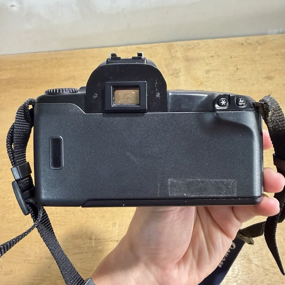 Canon EOS Rebel XS 35mm SLR Film Camera EF 35-80mm Lens Black TESTED